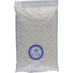 Zechsal Magnesium - Badmiddel - Navulzak - 4 KG - Pure magnesium badkristallen (47% concentratie) - Optimale magnesium opname - Effectief bij huidproblemen als psoriasis en eczeem