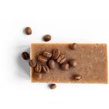 Werfzeep Koffiescrub – Scrub met Koffie - Natuurlijke zeep - Handgemaakt - Biologische en Vegan zeep - 100 gram