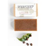 Werfzeep Koffiescrub – Scrub met Koffie - Natuurlijke zeep - Handgemaakt - Biologische en Vegan zeep - 100 gram