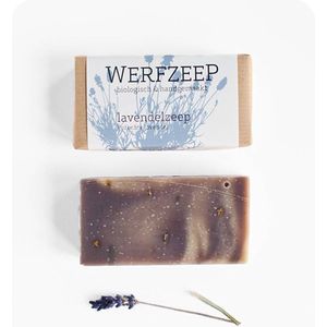 Werfzeep lavendelzeep – Lavendel - Biologische en Natuurlijke zeep - Handgemaakt - Vegan zeep – 100 gram