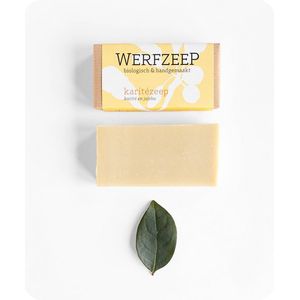 Werfzeep karitézeep – Shea butter – Biologische en Natuurlijke zeep - Handgemaakt - voor Gevoelige Huid -100 gram