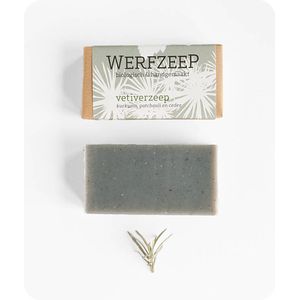 Werfzeep Vetiverzeep – Natuurlijke zeep - Handgemaakt - Biologische en Vegan zeep - Tegen Eczeem - 100 gram