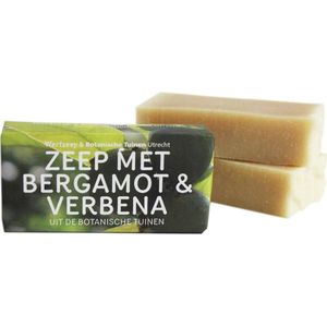 Werfzeep botanische tuinen - Bergamot & verbena – Natuurlijke zeep - Handgemaakt - Vegan zeep - 100 gram