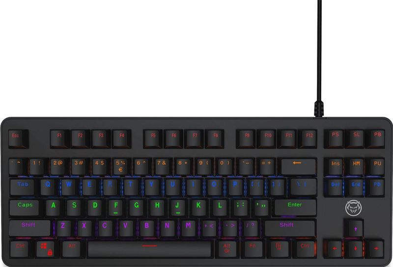 Qware - Houston - Gamingtoetsenbord - Zwart - Mechanisch - RGB-verlichting
