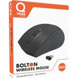 Qware - Bolton - Draadloze Muis - Zwart - Ergonomisch Design