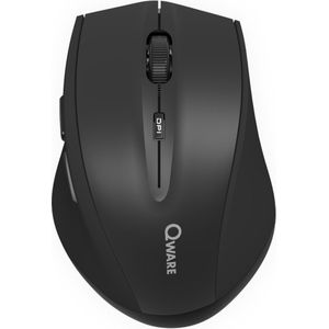 Qware - Bolton - Draadloze Muis - Zwart - Ergonomisch Design