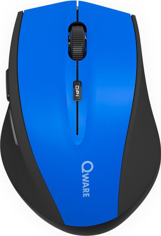 Qware - Bolton - Draadloze Muis - Blauw - Ergonomisch Design