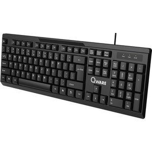 Qware Office - Toetsenbord - Bedraad - USB - Liverpool - Zwart - Qwerty