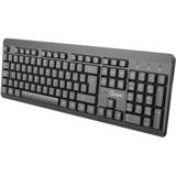 Qware Office - Draadloos Toetsenbord - 2.4ghz - USB - Swindon - Zwart - Qwerty