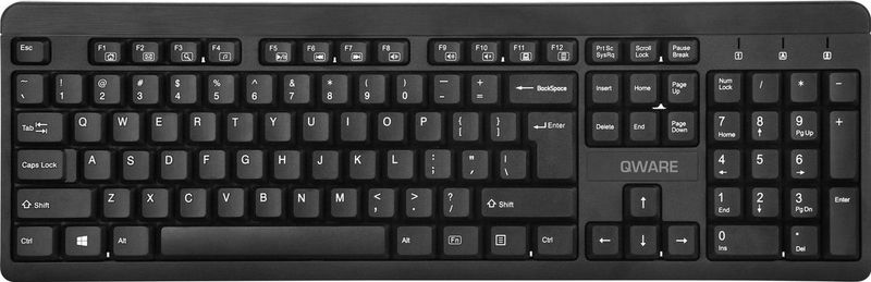 Qware - Swindon - Draadloos Toetsenbord - Zwart - QWERTY