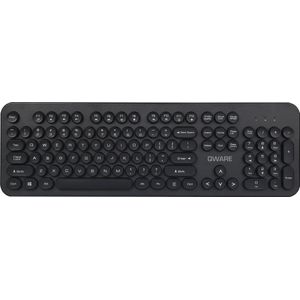 Qware Office - Toetsenbord - Draadloos - 2.4ghz - USB - Design - Bradford - Zwart - Qwerty