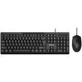 Qware - Hamilton - Toetsenbord en Muis - Bedraad - QWERTY