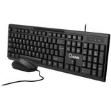 Qware - Hamilton - Toetsenbord en Muis - Bedraad - QWERTY