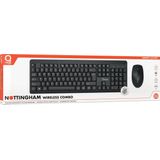 Qware - Nottingham - Toetsenbord Muis Set - Draadloos - Zwart - Qwerty