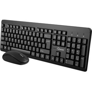Qware - Nottingham - Toetsenbord Muis Set - Draadloos - Zwart - Qwerty