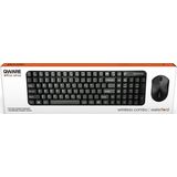 Qware - Office - Toetsenbord - Muis - Draadloos - Zwart - USB