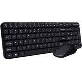 Qware - Office - Toetsenbord - Muis - Draadloos - Zwart - USB