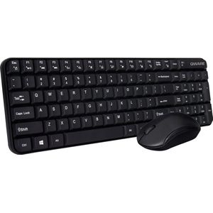 Qware - Office - Toetsenbord - Muis - Draadloos - Zwart - USB