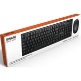 Qware - Blackpool - Draadloze Toetsenbord en Muis Set - Zwart - QWERTY