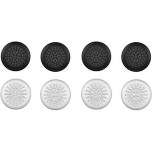 PlayStation - Controller Caps - 4 Witte en 4 Zwarte - Grip