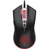 Qware - Tampa - Gamingmuis - Zwart - Ergonomisch Ontwerp - RGB Verlichting