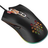 Qware - Tampa - Gamingmuis - Zwart - Ergonomisch Ontwerp - RGB Verlichting