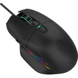Qware - Newyork - Gamingmuis - Zwart - RGB