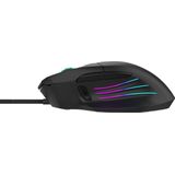 Qware - Newyork - Gamingmuis - Zwart - RGB