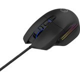 Qware - Newyork - Gamingmuis - Zwart - RGB