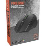 Qware - Fresno - Gaming Muis - Zwart - RGB LED - Draadloos - Oplaadbaar
