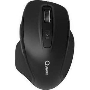 Qware - Glasgow - Draadloze Muis - Zwart - Bluetooth - 2.4 GHz - Ergonomisch Ontwerp