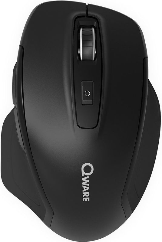 Qware - Glasgow - Draadloze Muis - Zwart - Bluetooth - 2.4 GHz - Ergonomisch Ontwerp