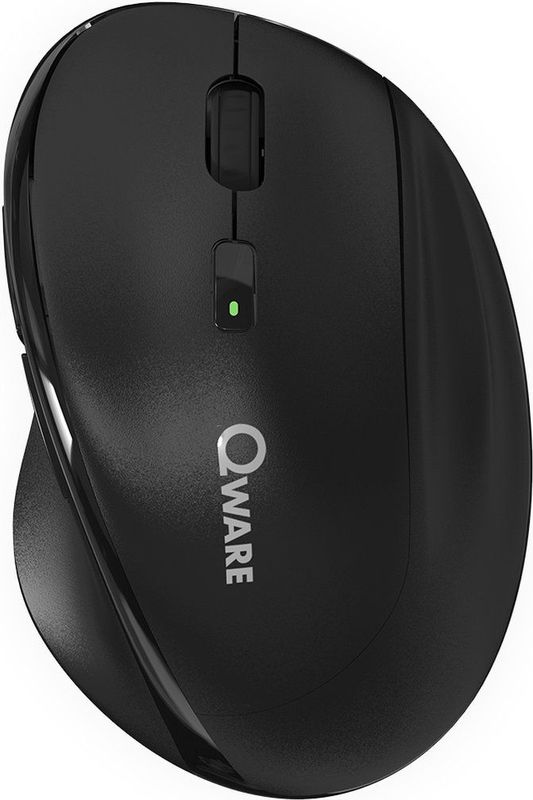 Qware - Lincoln - Draadloze Muis - Zwart - Multiconnect - Bluetooth - 2.4 GHz