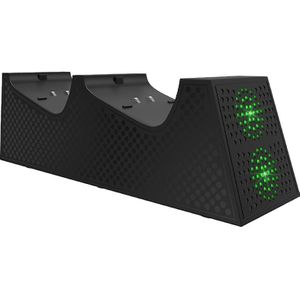 QWARE - Oplaadstation voor Xbox Series - 2 controllers tegelijkertijd opladen - Opladen met 2 x 800mAh - Compatibel met Xbox Series X/S - Zwart