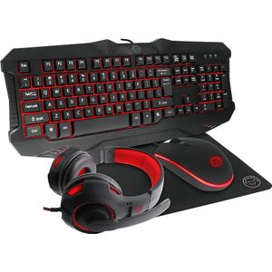 Qware Gaming Toetsenbord Azerty + Muis Muismat Hoofdtelefoon (gmb-9500be)