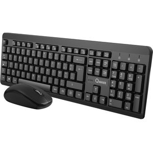 Qware Office - Toetsenbord - Muis - Draadloos - 2,4 GHz - Desktopset - Combo - Nottingham - Azerty