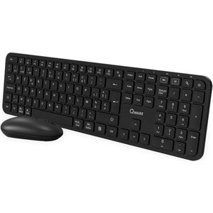 Qware Draadloos Toetsenbord En Muis Eastbourne Azerty Zwart (qw Pcb-368bl)