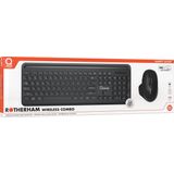 Qware - Rotherham - Toetsenbord - Draadloos - Zwart - Qwerty - Ergonomisch