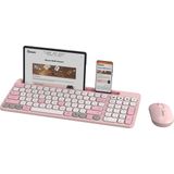 Qware - Florence - Draadloos Toetsenbord - Roze - Multiconnect - Bluetooth