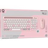 Qware - Florence - Draadloos Toetsenbord - Roze - Multiconnect - Bluetooth