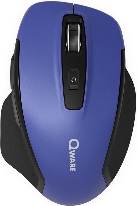 Qware - Draadloze Muis - Multiconnect - Bluetooth - 2.4 GHz - Blauw