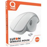 Qware - Luton - Draadloze Muis - Wit - Ergonomisch Ontwerp - 1600 DPI
