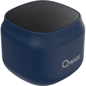 Qware - Draadloze Speaker - 5W - Draadloos- Bluetooth 5.1 - Muziek Box - Splash Proof - Knoppen - USB-C - 4h luisteren op 50% - Blauw