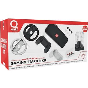 Qware Switch Gaming Starter Kit Zwart/wit