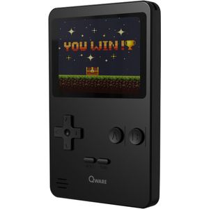 Qware - Retro-gameconsole - 240 Spellen - Kleur: Zwart