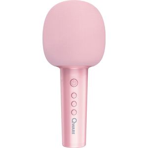 Qware - Karaoke Microfoon - Roze - Bluetooth - Oplaadbaar