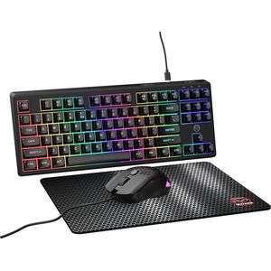 Qware - San Antonio - Gamingtoetsenbord En Muis Bundel - Zwart