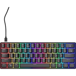 Qware - San Jose - Gamingtoetsenbord - Zwart - Bedraad - 61 Toetsen