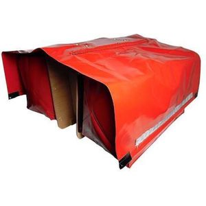 De Poort Luxe - Dubbele Fietstas - 90 l - Rood