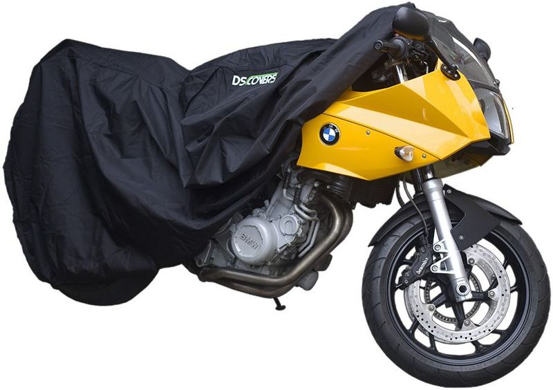 ALFA motorhoes van DS COVERS – Outdoor – Waterdicht – UV bescherming – 300D Oxford – Zachte voering – Incl. Opbergzak – Maat L